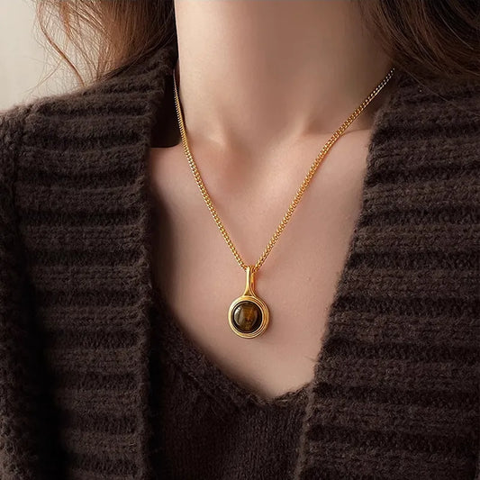 Luxury Tiger Eye Necklace For Ladies