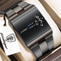 Sleek Black Luxury Digital Watch