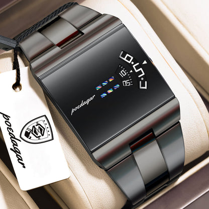 Sleek Black Luxury Digital Watch