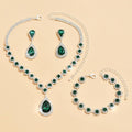 Luxury Emerald Green Jewelry Set