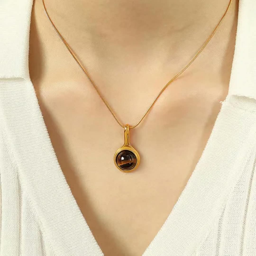 Luxury Tiger Eye Necklace For Ladies