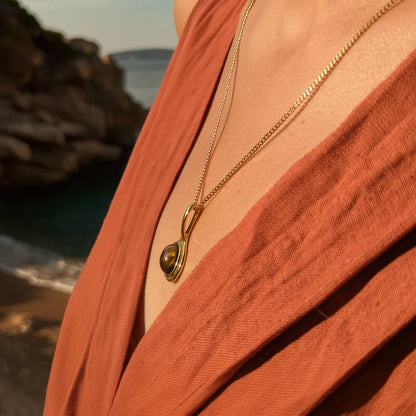 Luxury Tiger Eye Necklace For Ladies
